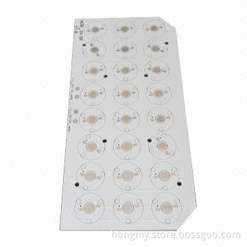 Single-sided Aluminum PCB, Hole Position, Tolerance of 0.075mm